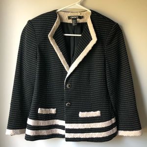 DKNY Blazer with Jewel Buttons